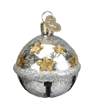 Old World Christmas Silver Jingle Bell