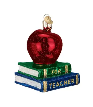 Old World Christmas Teacher's Apple
