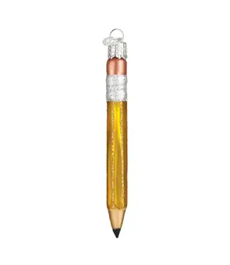 Old World Christmas Yellow Pencil
