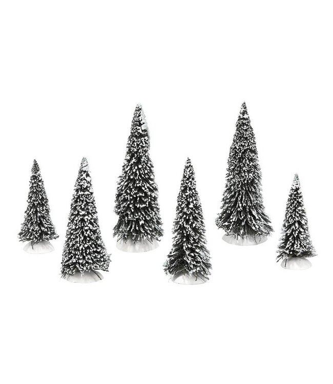 Snow Covered Pines Set of 6 by Department 56