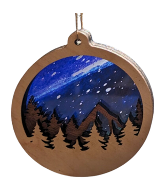 Colorado Mountain and Trees Merry Christmas Estes Park