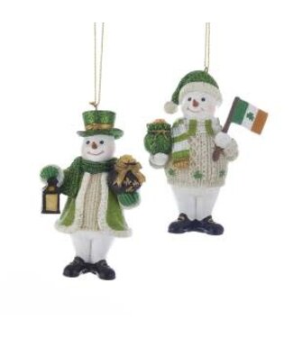 Kurt S. Adler Irish Snowman Ornaments