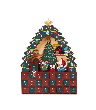 Kurt S. Adler 16"Christmas Tree 24pc Advent Calendar