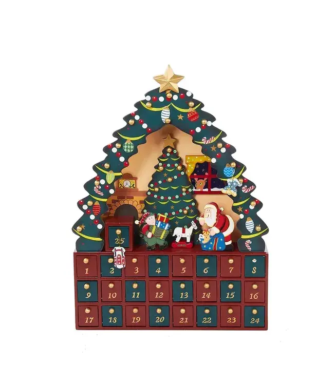 16"Christmas Tree 24pc Advent Calendar