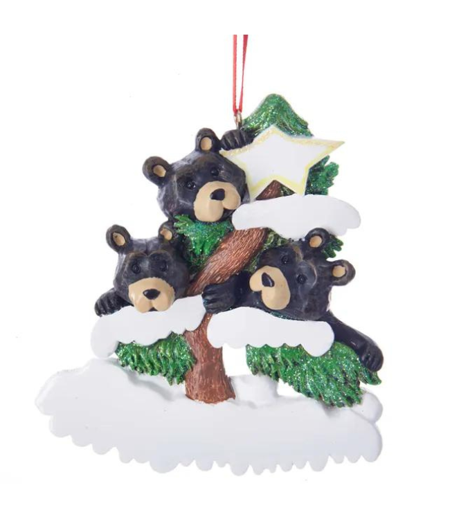3 Bear Family on Tree