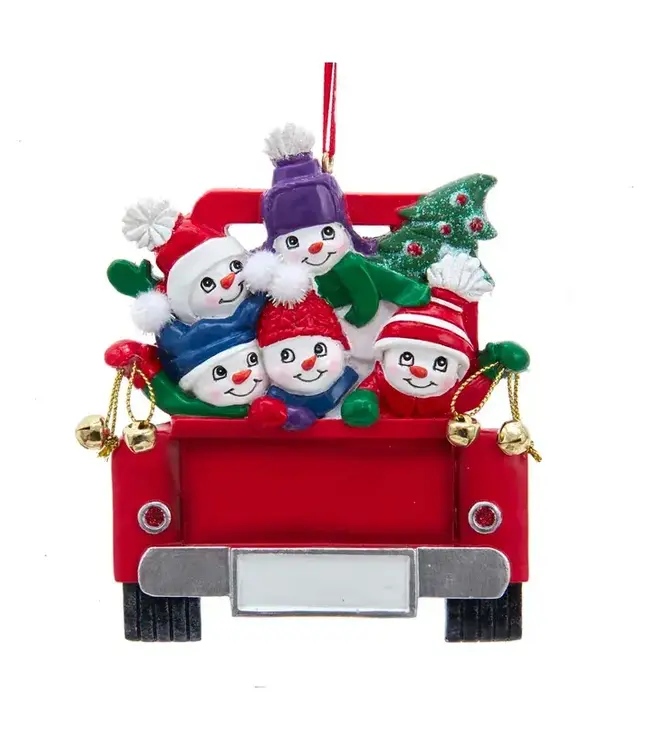 5 Snowmen in Truck