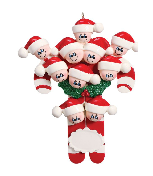 Candy Canes Family of 10