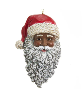 Kurt S. Adler African American Santa Head Ornament