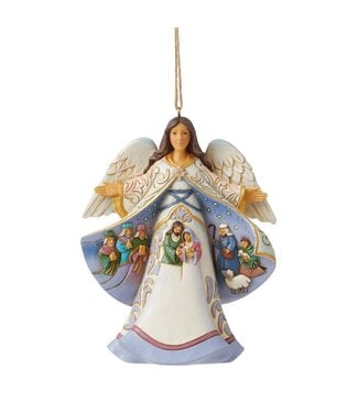 Angel Nativity Scene Coat Ornament