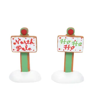 Department 56 Gingerbread Christmas Signs S2