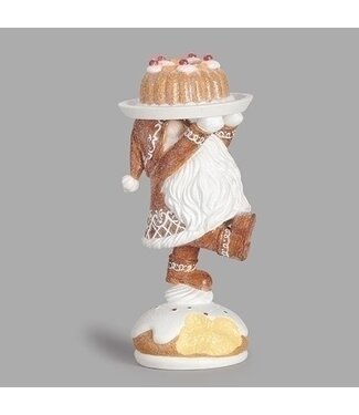 Gingerbread Gnome Standing On Cake