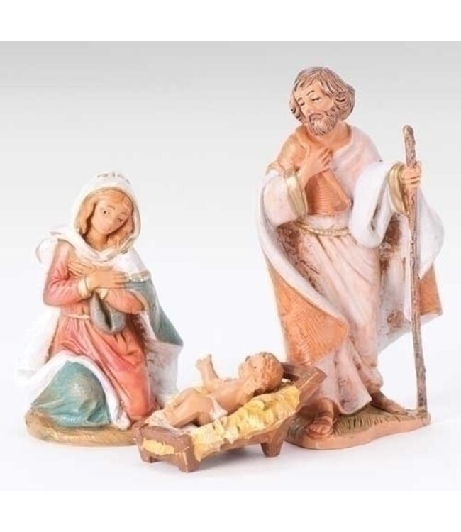 3.5" SCALE 3 PC ST HOLY FAMILY NATIVITY FIGURES
