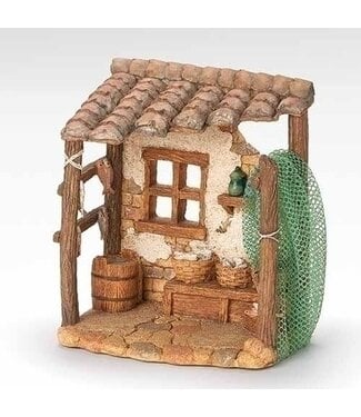 6.75"H FISHING SHOP FOR 5" SCALE NATIVITY FIGURES