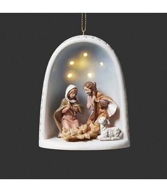 3.7"H LED HOLY FAMILY ORNAMENT 2024 EVENT ORNAMENT