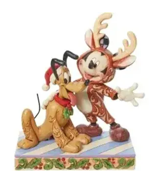 Jim Shore Mickey Reindeer With Pluto