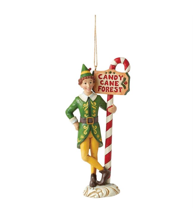 Buddy The Elf Candy Cane Ornament