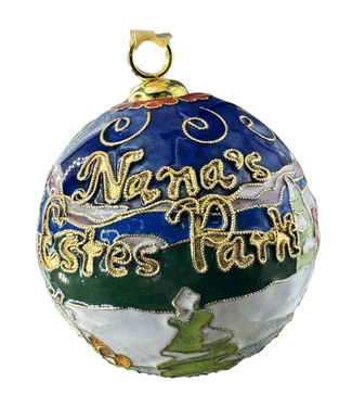 Kitty Keller Designs Nana's Estes Park Cloisonne Ornament