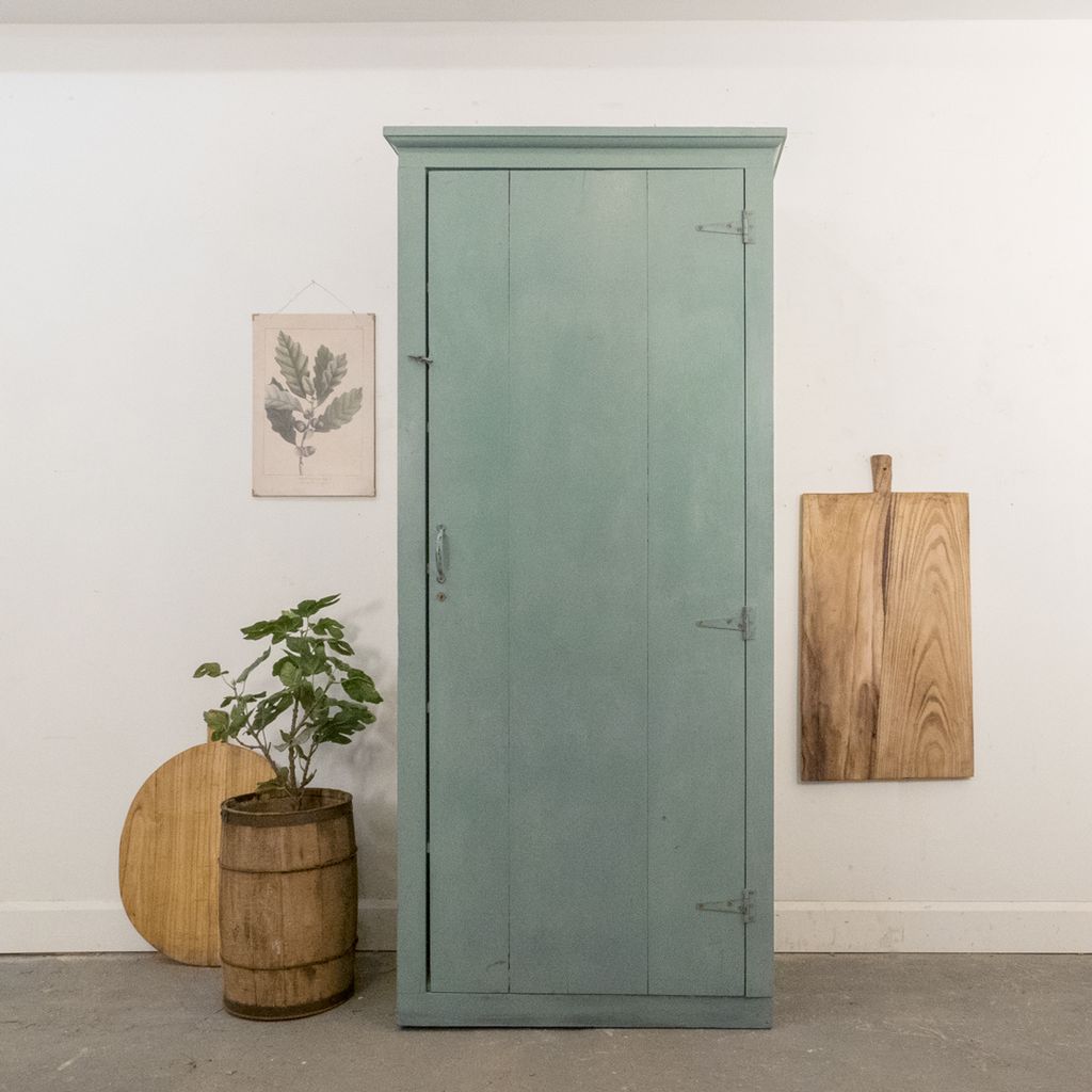 vintage painted cabinet with