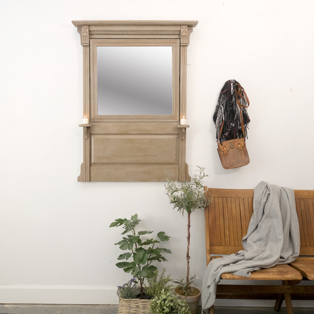Antique Wood Framed Mirror Antique Wood Framed Mirror