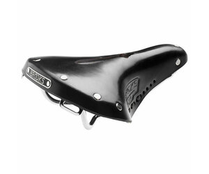 Brooks B17 Carved Leather Short Black - Dallas Bike Works
