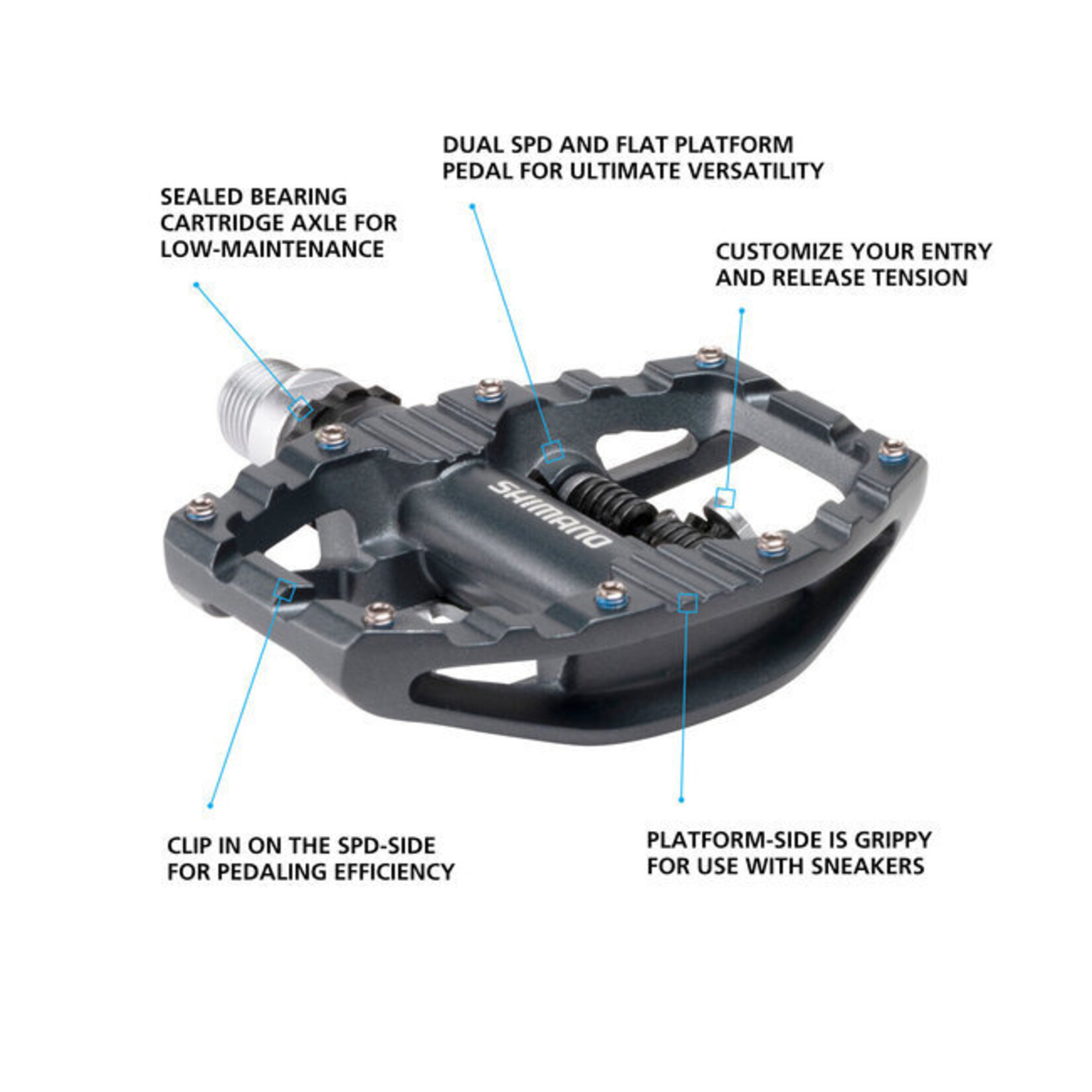 Shimano Shimano EH500 SPD Platform Black