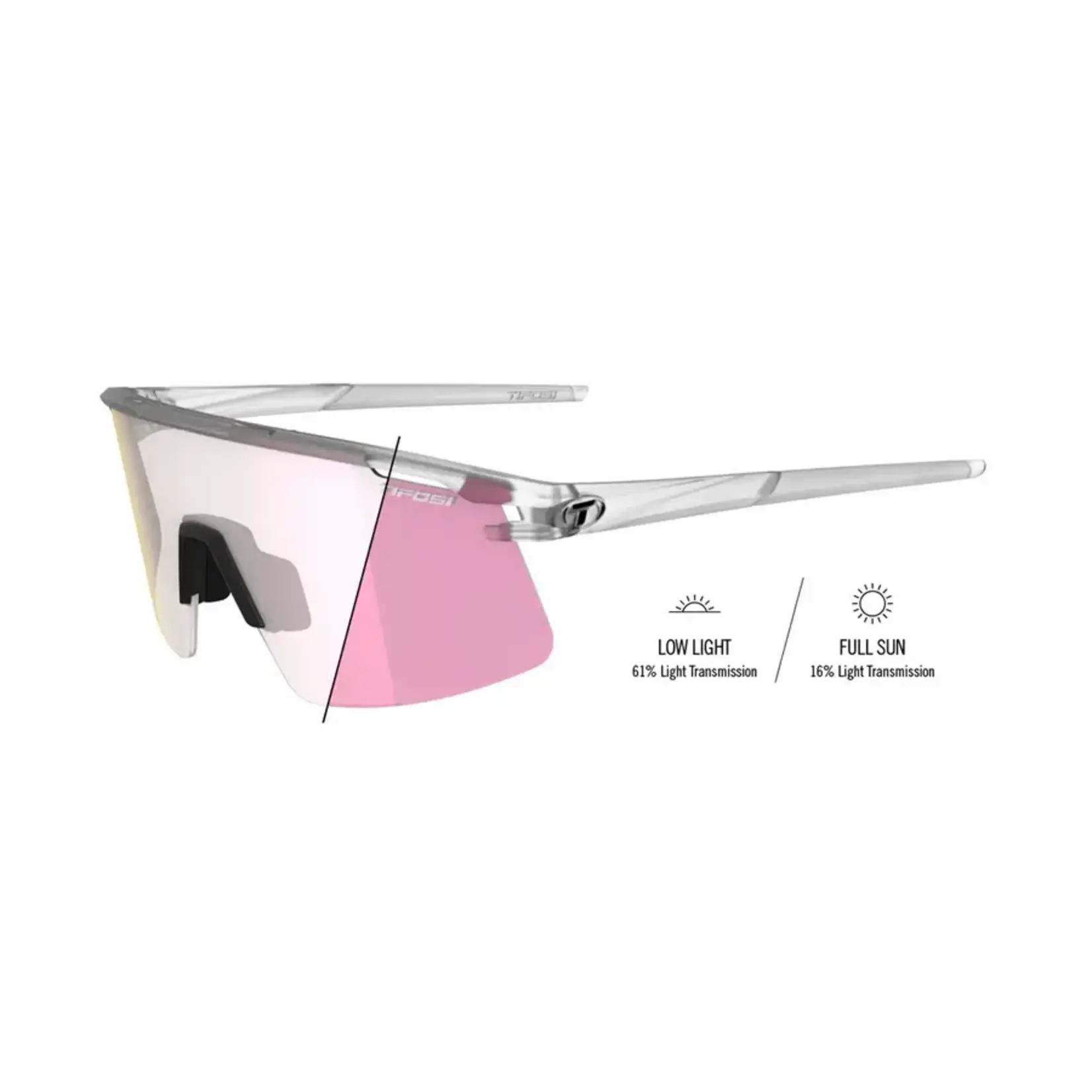 Tifosi Tifosi Moab Lite Satin Clear Clarion Pink Fototec