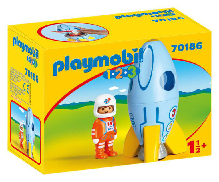 Playmobil Playmobil 1.2.3. Fusée et astronaute