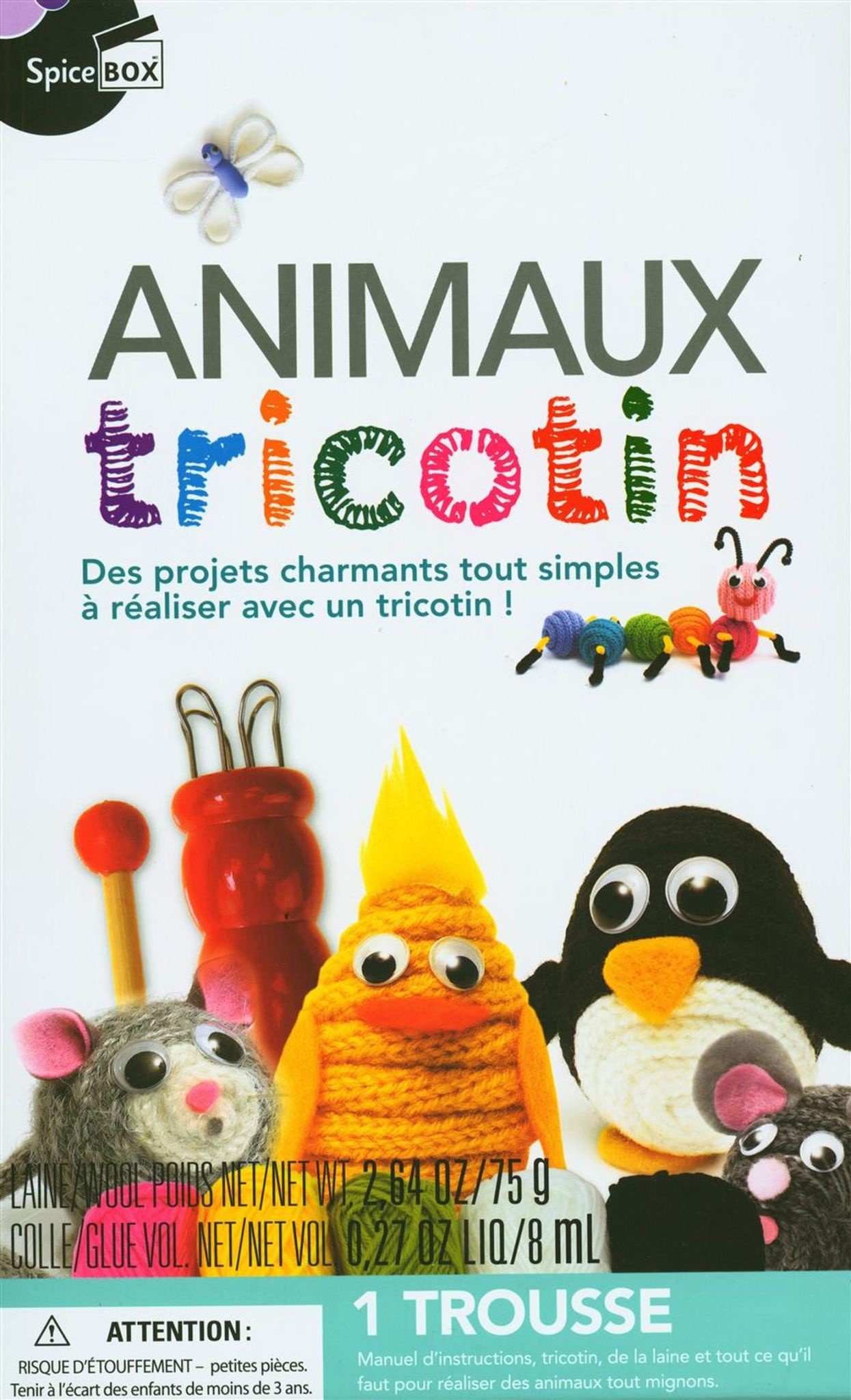 spice box animaux tricotins