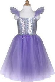 Great Pretenders Dress Princess Sequins Lilac5-6 ans