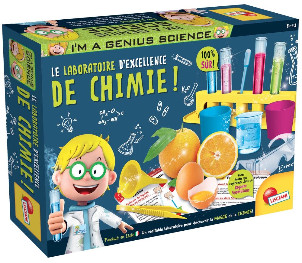 Lisciani I'm a Genius - Laboratory Chemistry with top mark French version