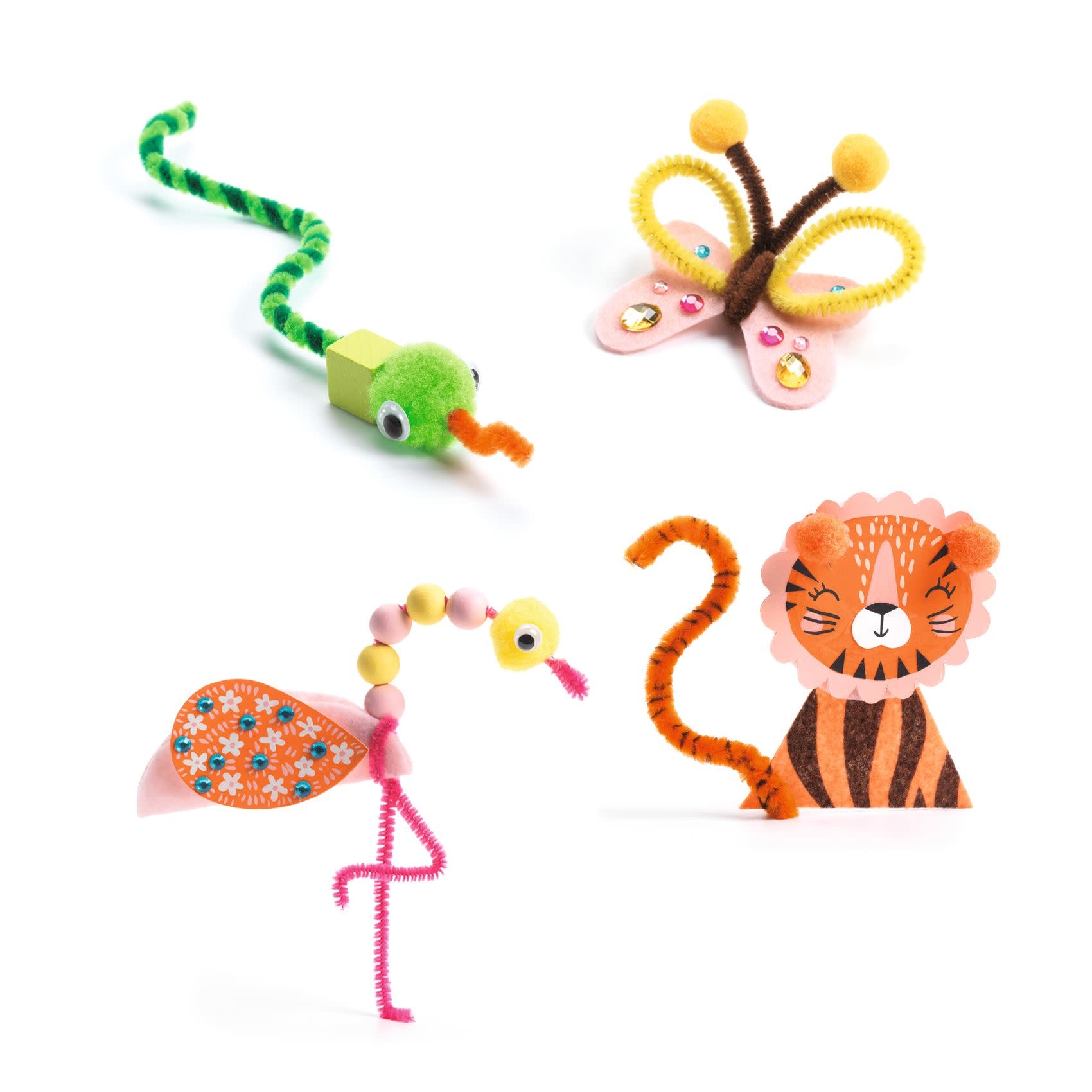 Djeco Colours for the little ones/ Jungle Animal Creation Box