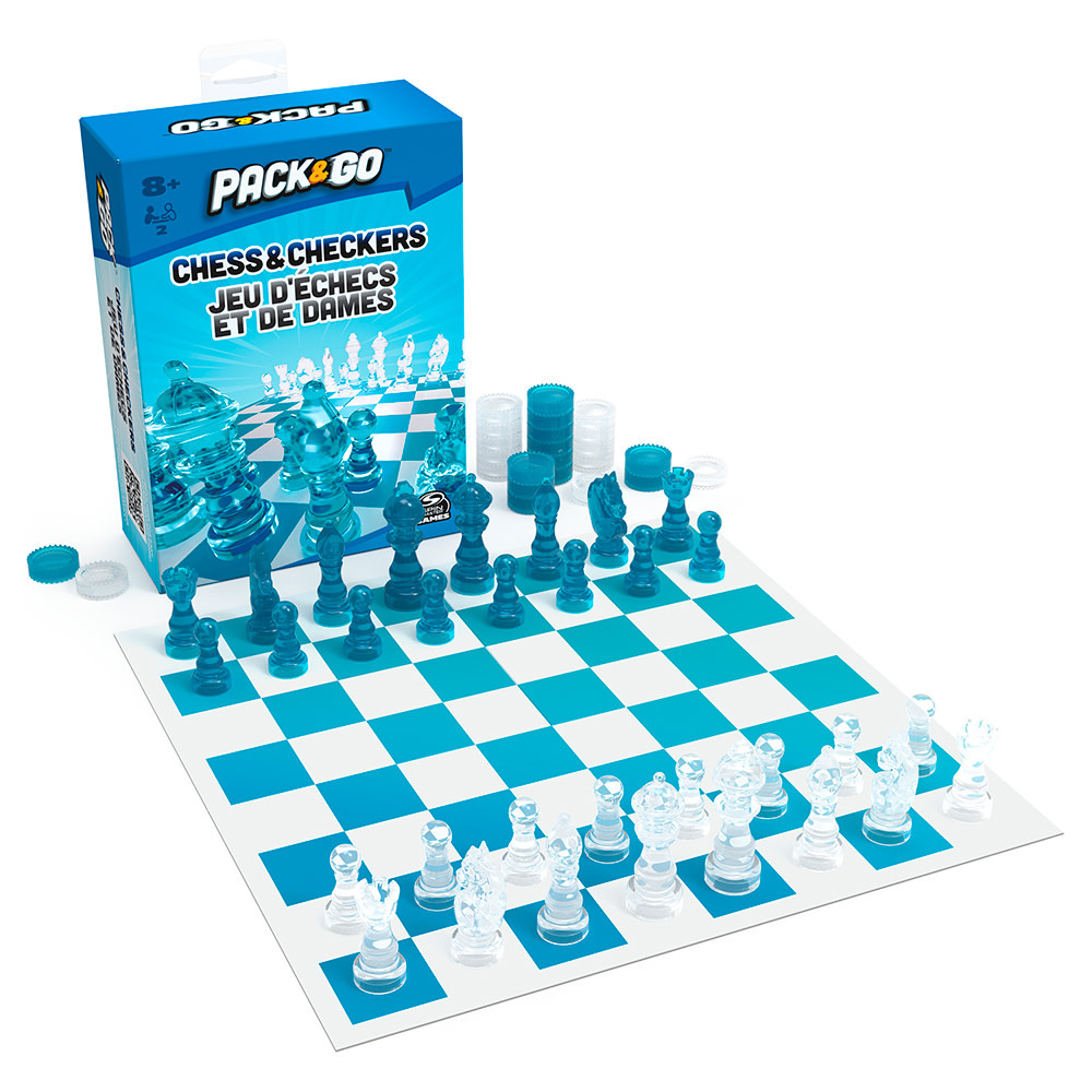 Hasbro Game Chess and Checkers - Pack&GO