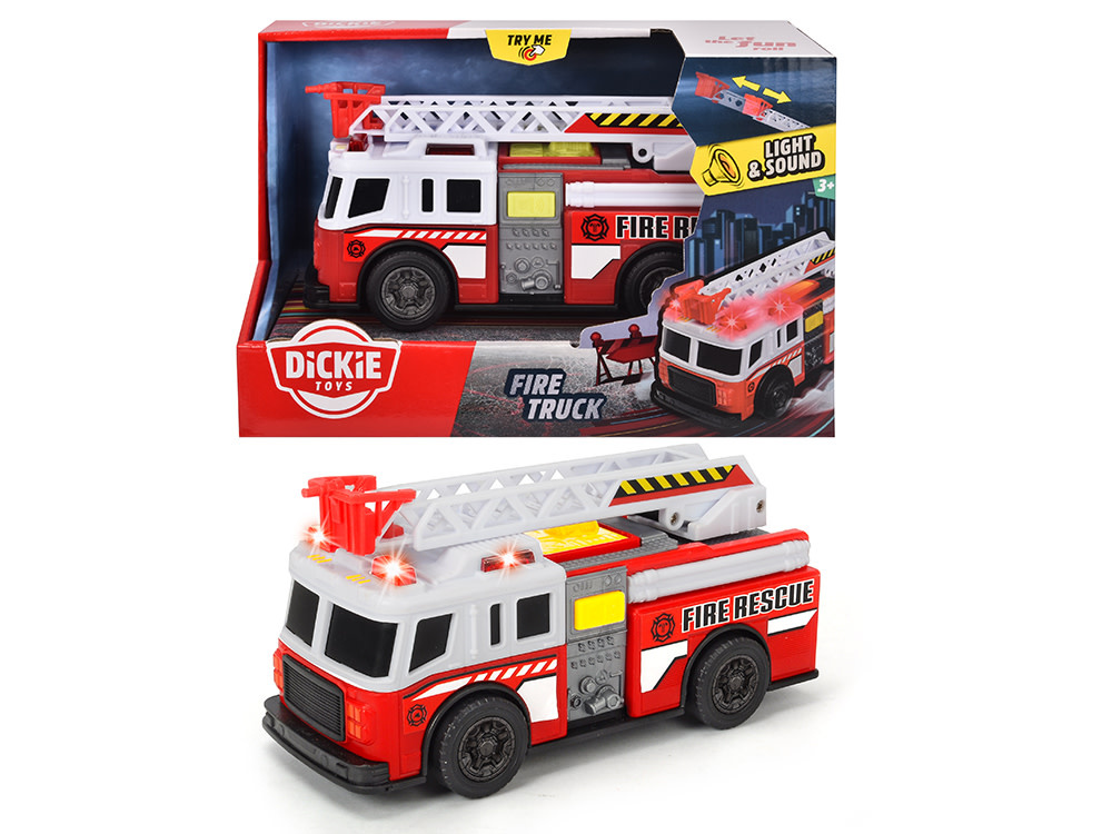 Dickie City Heroes - Camion de pompier Sons et lumières 15 cm