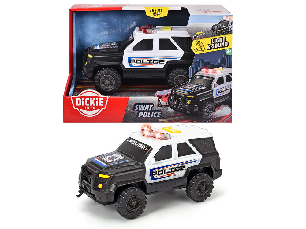 Dickie City Heroes - SWAT Police Truck Light and sound 18 cm