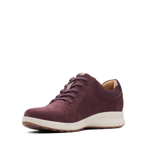 clarks un adorn lace aubergine