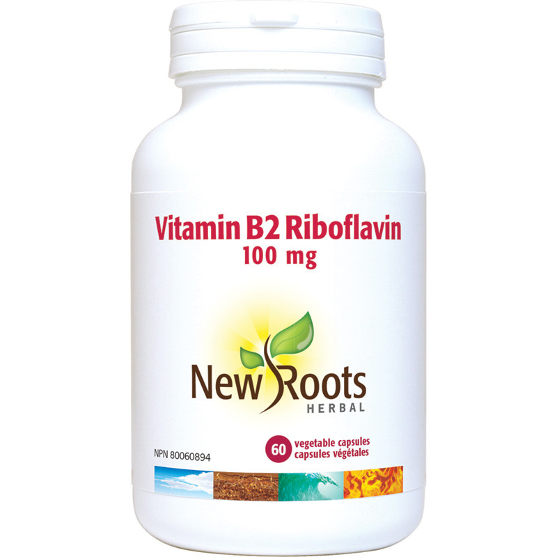 New Roots - Vitamin B2 Riboflavin - 100mg - 60 Caps