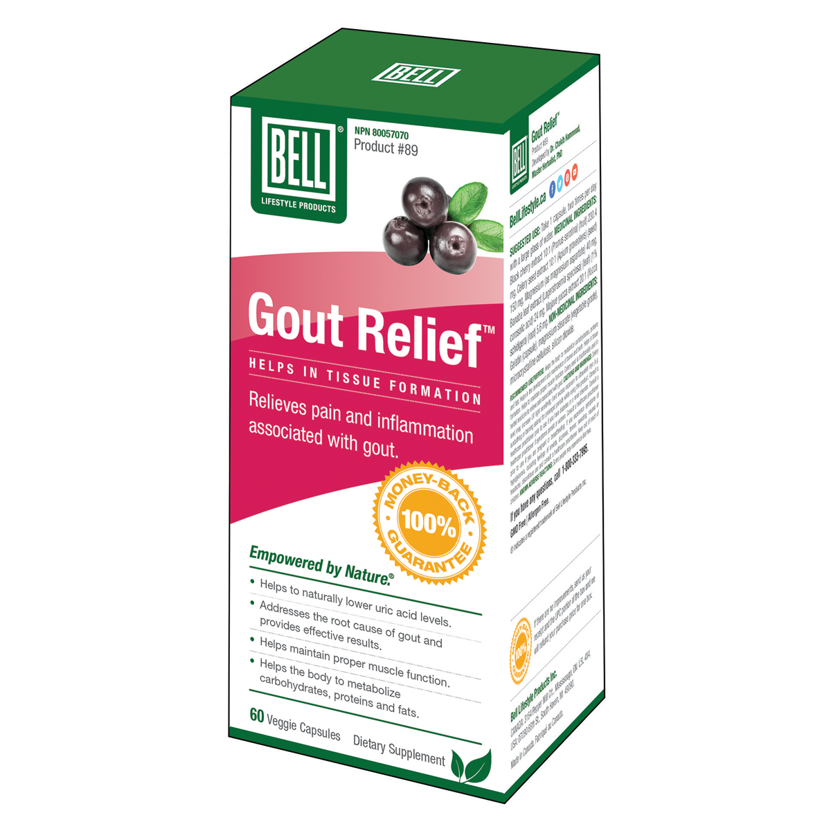 Bell - Gout Relief - 60 caps