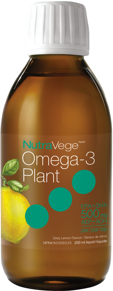 NutraVege - Omega-3 Plant - Zesty Lemon - 200ml