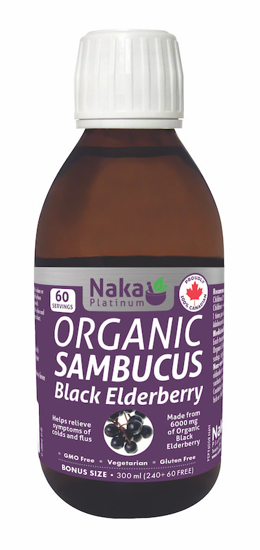 Naka Platinum - Organic Sambucus Black Elderberry - 300 ml