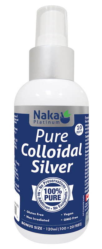 Naka - Pure Colloidal Silver - 120ml Spray