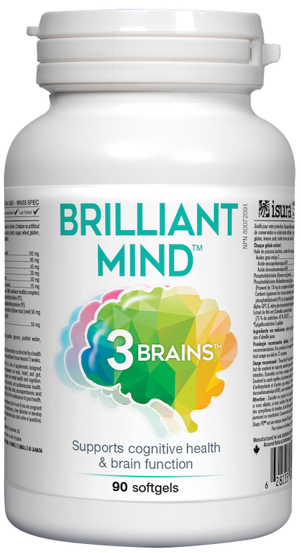 3 Brains - Brilliant Mind - 90 Softgels