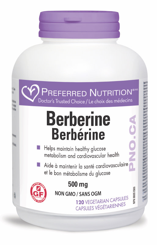 Preferred Nutrition - Berberine - 500mg - 120 V-Caps