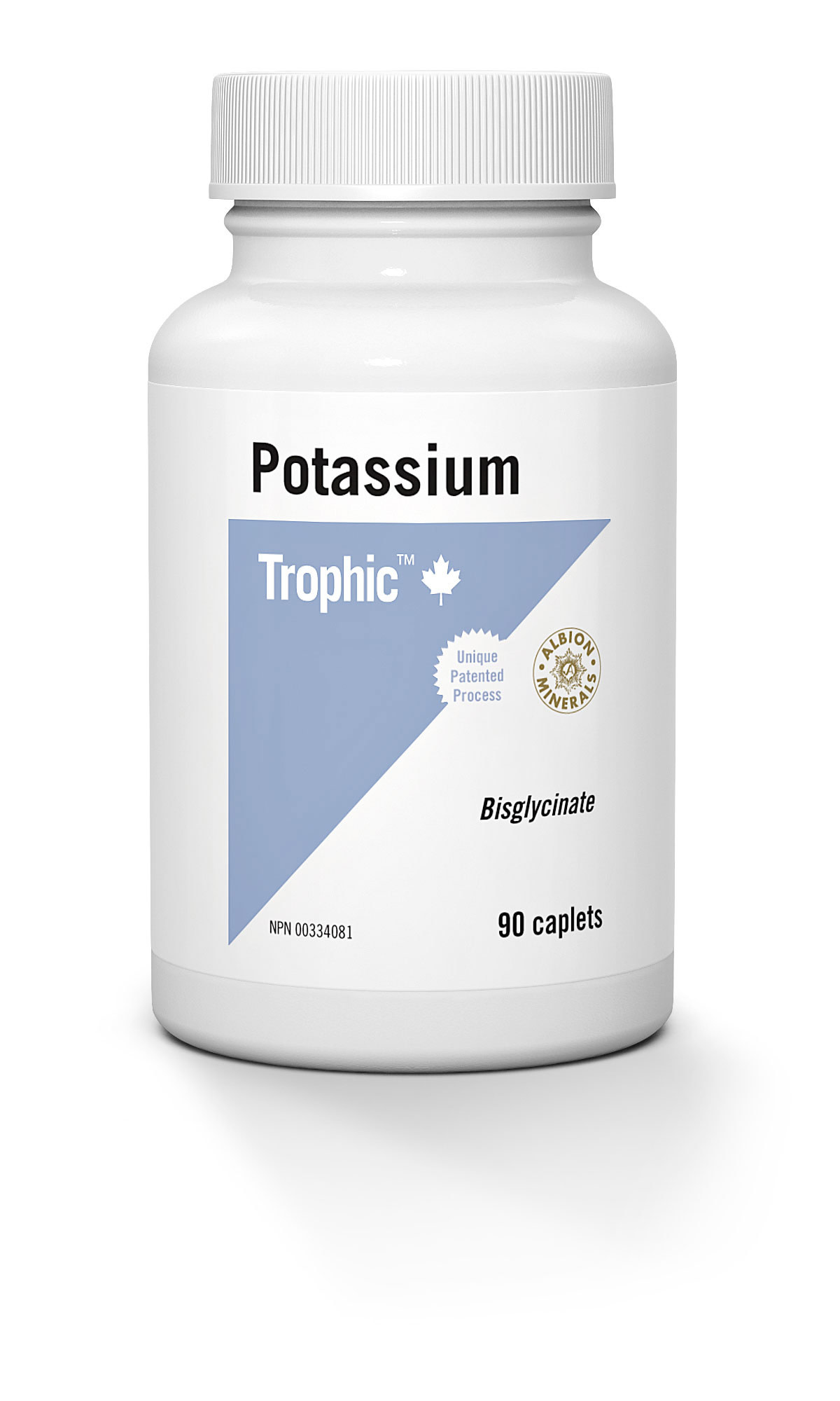 Trophic - Potassium Bisglycinate - 90 Caplets