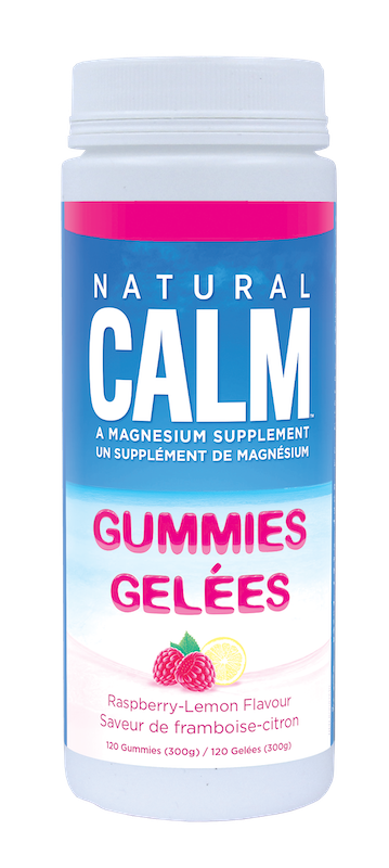 Natural Calm - Magnesium Gummies - Raspberry Lemon - 120 Gummies