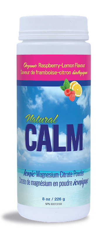 Natural Calm - Magnesium Citrate Powder - Raspberry Lemon - 8oz