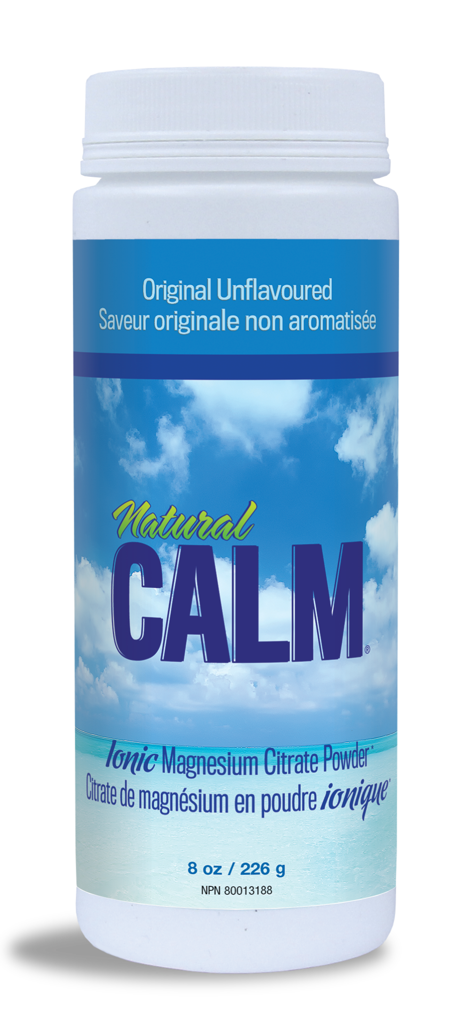 Natural Calm - Magnesium Citrate Powder - Original Unflavoured -  8oz