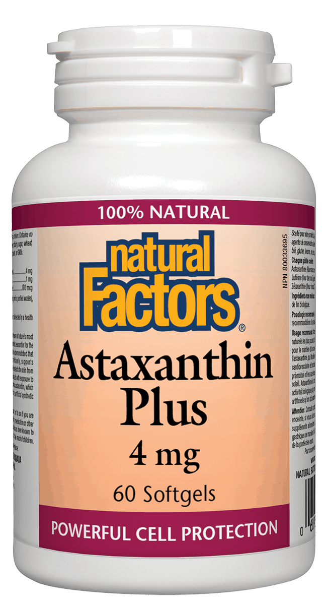 Natural Factors - Astaxanthin Plus - 60 Caps