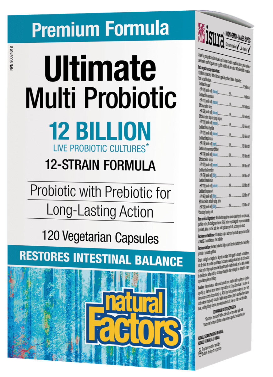 Natural Factors - Ultimate Multi Probiotic 12 Billion - 120 V-Caps