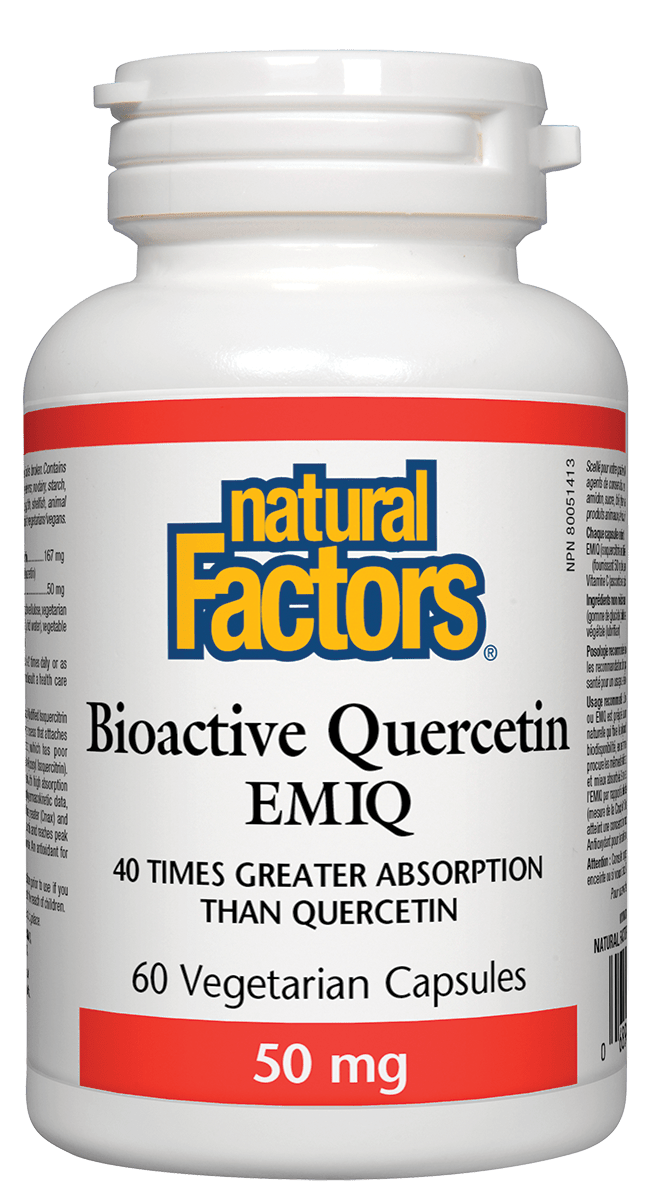 Natural Factors - Bioactive Quercetin EMIQ 50mg - 60 Caps
