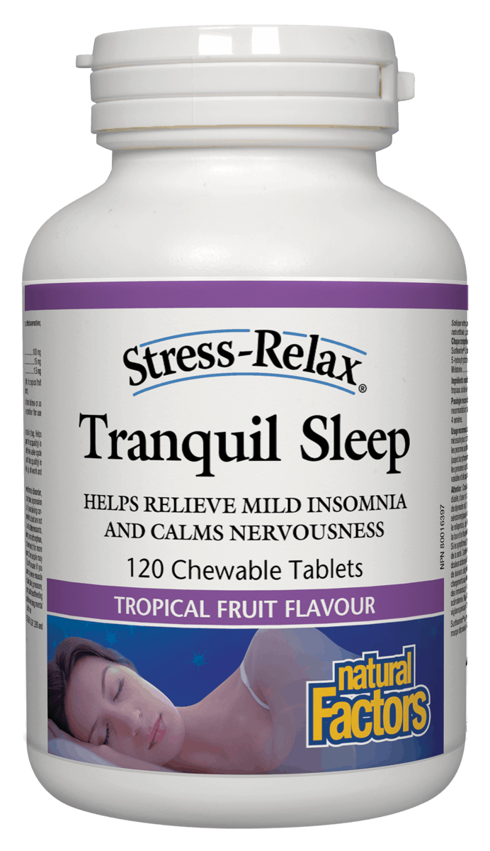 Natural Factors - Tranquil Sleep - 120 Chewable Tabs